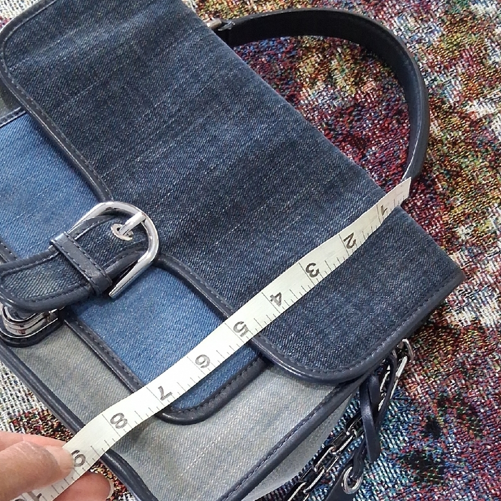 MICHAEL Michael Kors Blue Denim Shoulder Bag - Picture 14 of 17